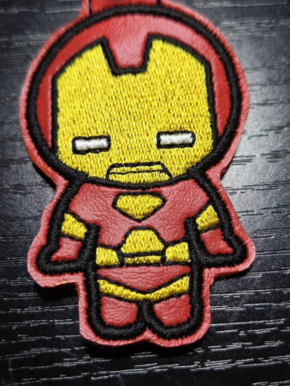 Red & Yellow Iron Man Superhero Stitch Keychain